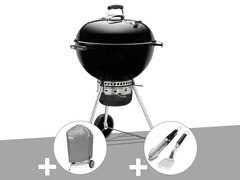 Barbecue  master-touch gbs 57 cm noir + housse + kit ustensile