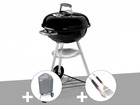 Barbecue  compact kettle 47 cm + housse + kit ustensiles