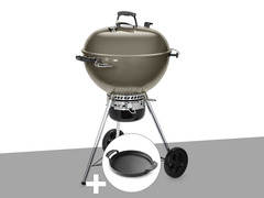 Barbecue à charbon  master-touch gbs c-5750 57 cm smoke grey avec plancha