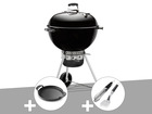 Barbecue  master-touch gbs 57 cm noir + plancha + kit ustensiles
