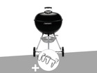 Barbecue à charbon  original kettle 57 cm + support accessoires