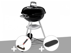 Barbecue  compact kettle 47 cm + brosse + plancha