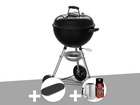 Barbecue à charbon  original kettle e-4710 47 cm + plancha + kit cheminée