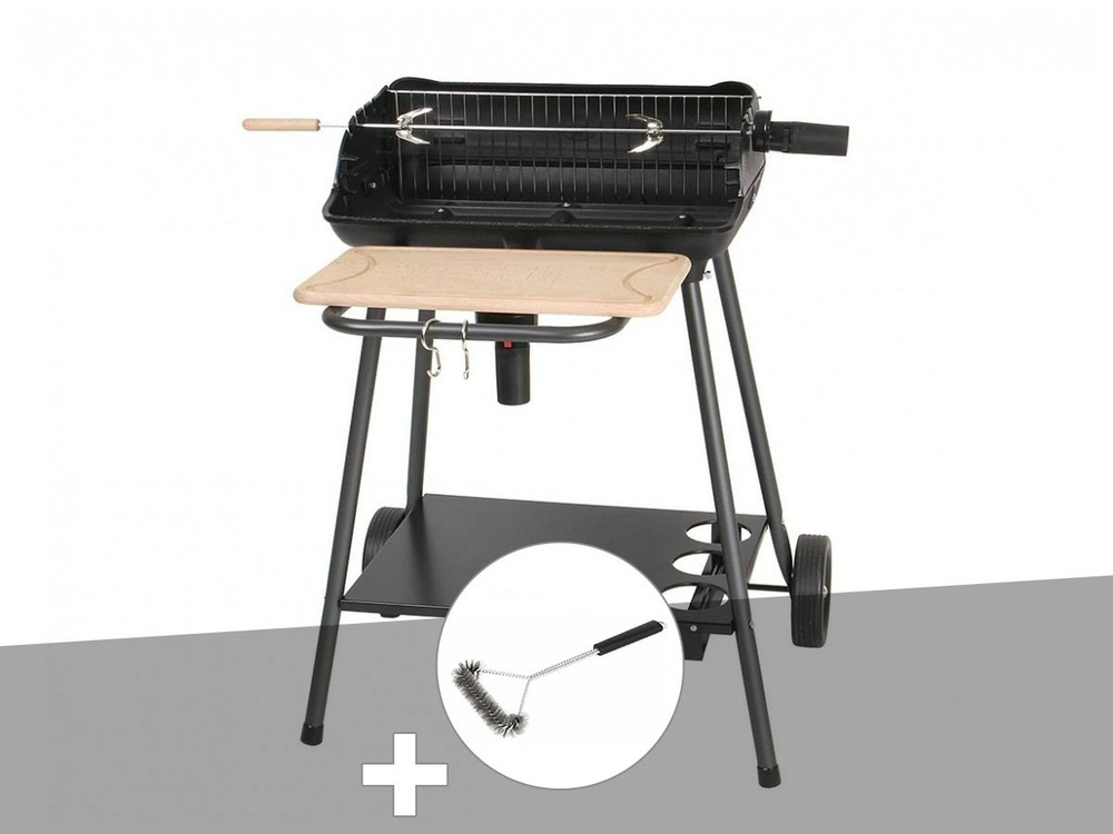Barbecue charbon bergamo + brosse en t