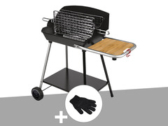 Barbecue horizontal et vertical excel grill somagic + gant de protection
