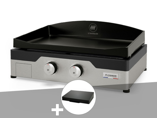Plancha gaz signature allure 260 duo + couvercle de protection