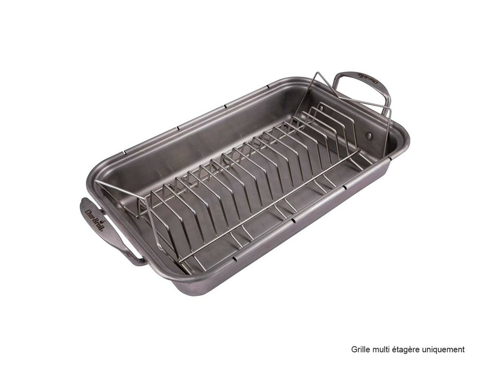 Grille multi-étagère en inox grill+® 