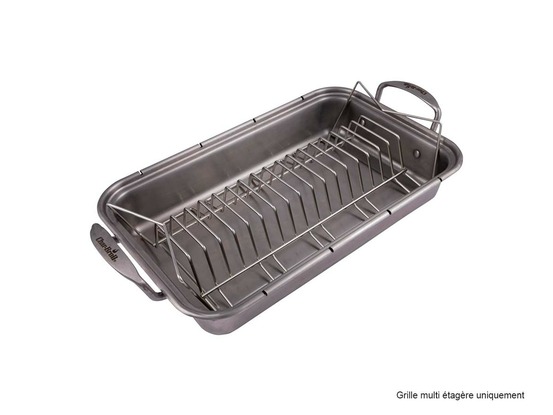 Grille multi-étagère en inox grill+® 
