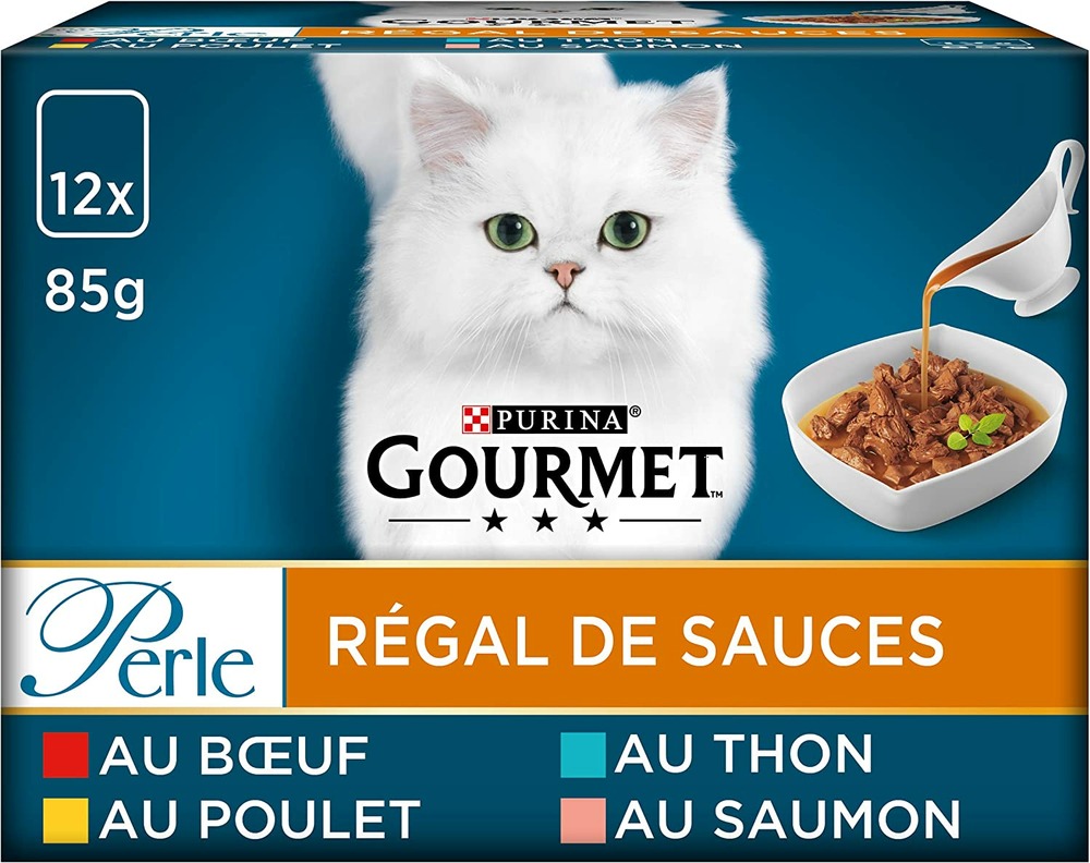 Sachets pour chat Régal Sauce -Viande et poisson - Perle