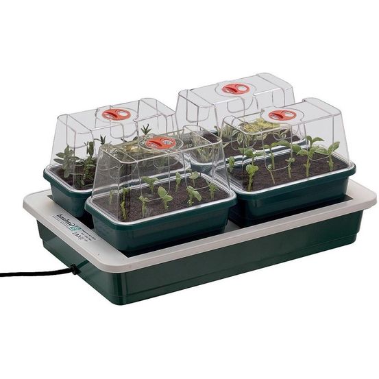 Serre chauffée 4 minis serres indépendantes 8 w