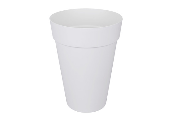 Pot de fleur plastique rond loft urban blanc ø 34 x 45,6 cm 23 l