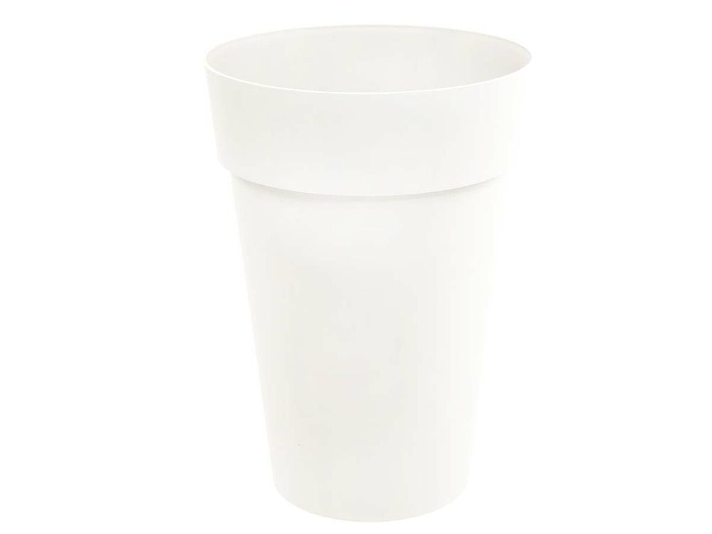 Pot de fleur rond toscane ø 46 x h.65 cm - blanc