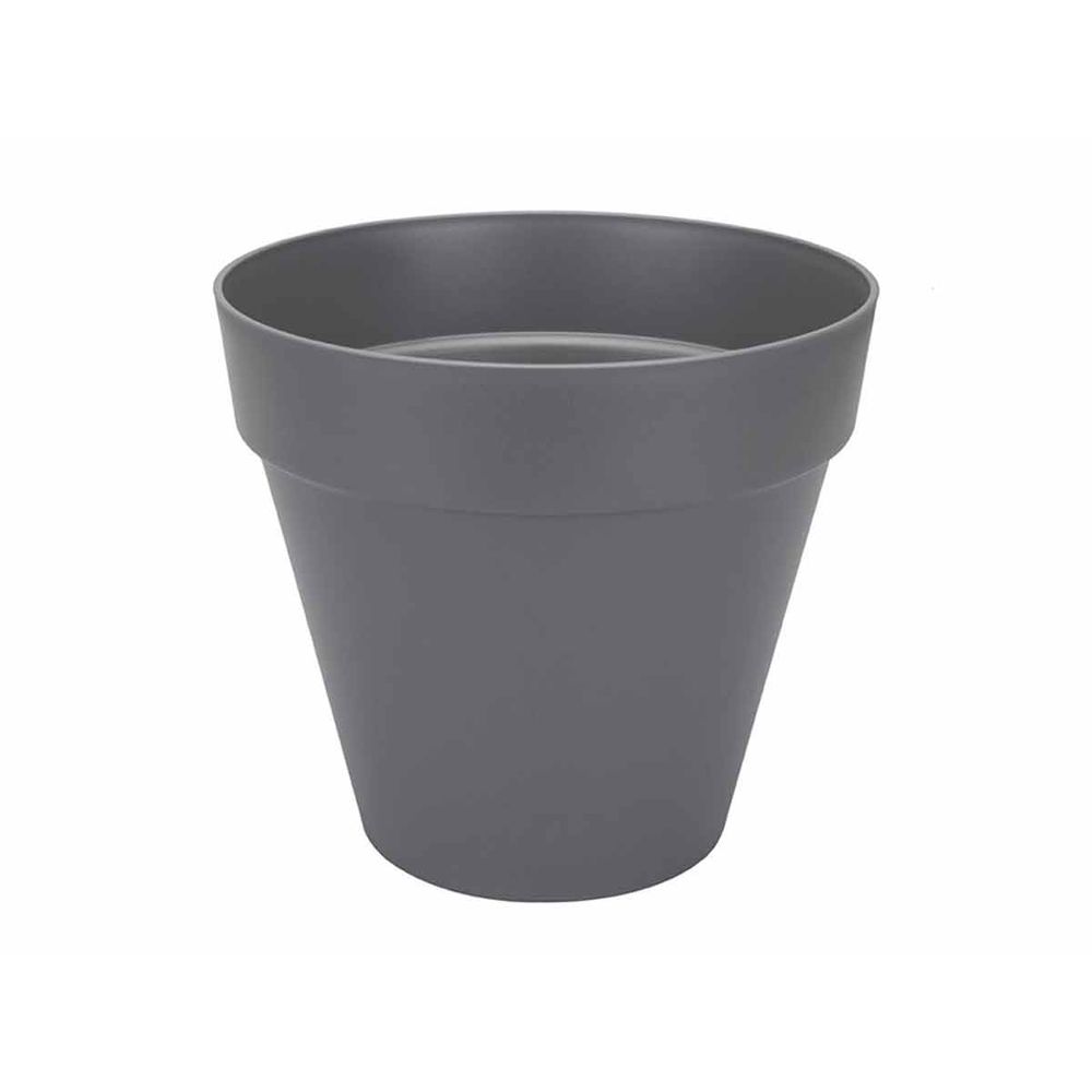 Pot de fleurs rond loft urban avec roues ø 60 x h.53 cm - anthracite
