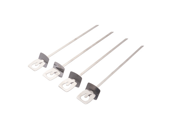 Lot de 4 brochettes en inox grill+®