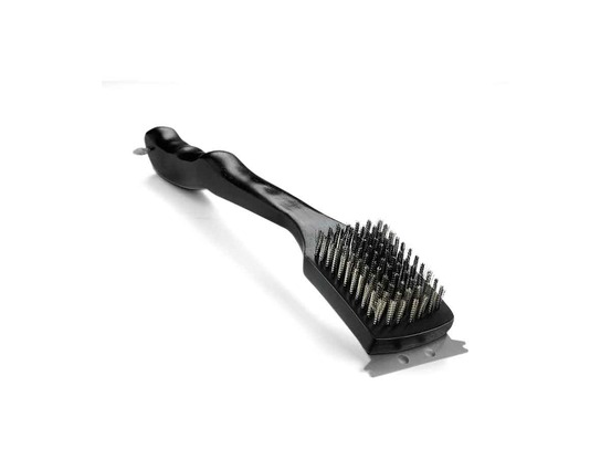 Brosse en bois noir pour grille de cuisson en acier inoxydable