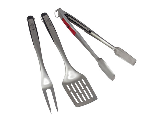 Kit de 3 ustensiles en inox pour barbecue