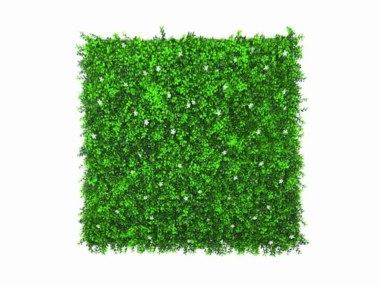 Panneau décoratif de feuillage synthétique vertical jasmin - vert - 1 x 1 m