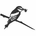 Oiseau sur pique guêpier d'europe en acier corten