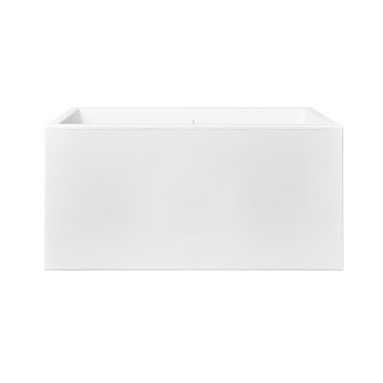 Jardinière rectangle en plastique 80 x 40 cm vivo long blanc
