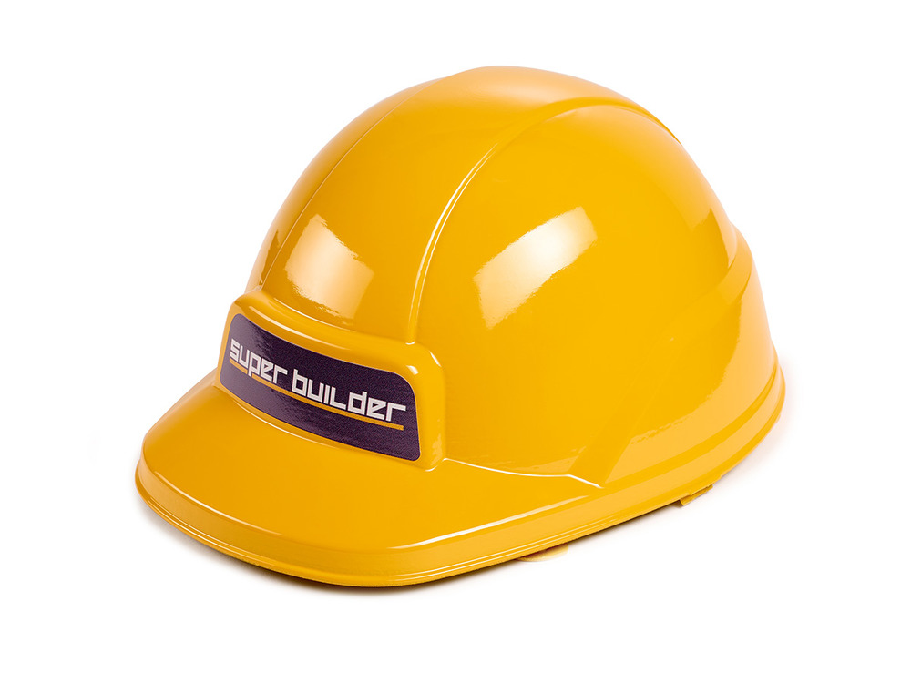 Casque de chantier pour enfant super builder avec serre tête ajustable