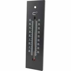 Thermomètre en médium contemporain noir - 22 cm