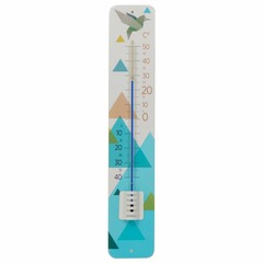 Thermomètre en métal avec décor origami modèle 1