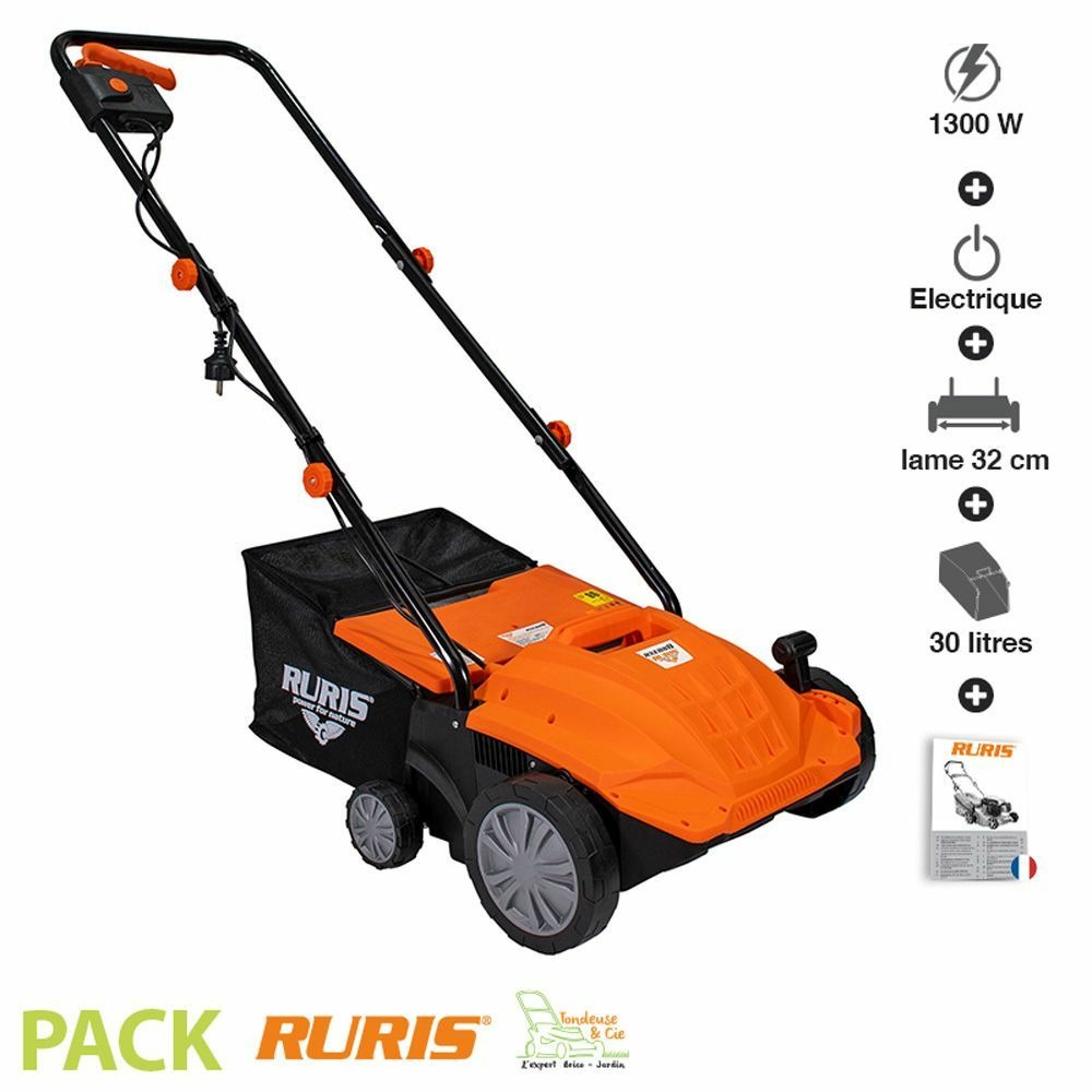 Scarificateur électrique 1500w largeur 32cm ruris rxe888