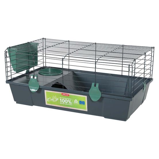 Cage pour cochon d'inde en plastique recyclé ehop vert