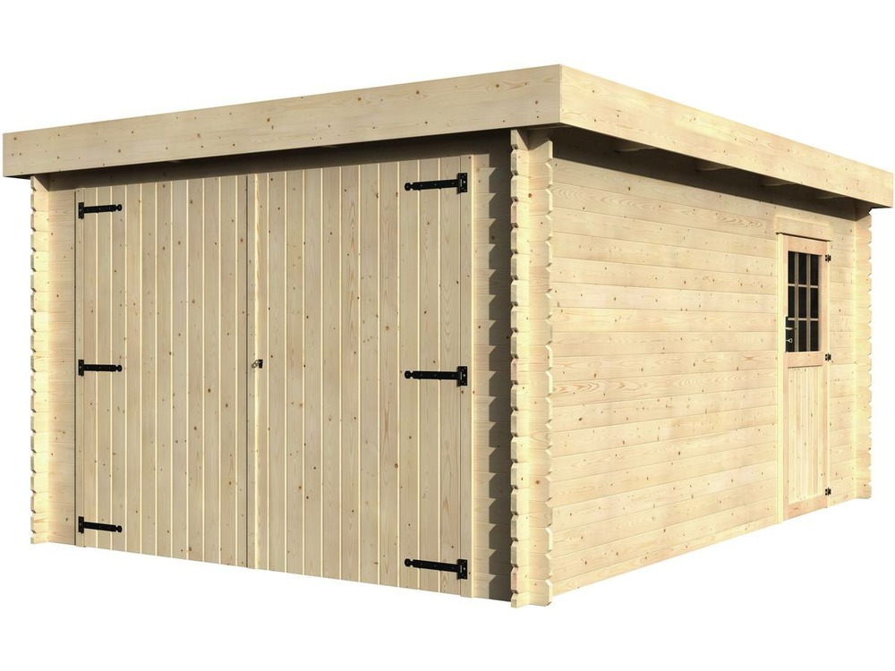 Garage bois galan - 15. 28 m² - 3. 26 x 4. 78 x 2. 24 m - 28 mm