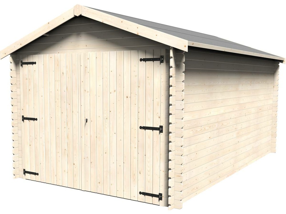Garage bois gamache - 14. 24 m² - 2. 98 x 4. 78 x 2. 56 m - 28 mm