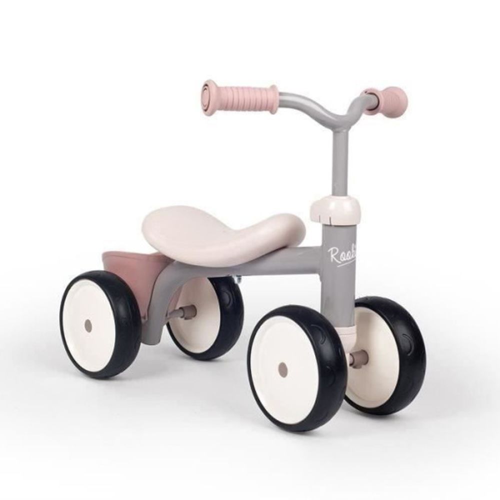 Porteur trotteur rookie rose en métal pour enfant des 12 mois -