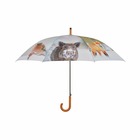 Grand parapluie bois et métal toile polyester hiver