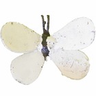 Papillon à fixer en métal recyclé blanc