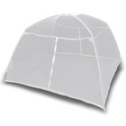 Tente de camping 200x150x145 cm fibre de verre blanc