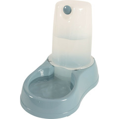 Distributeur d'eau 1.5 litres, bleu en plastique, pour chien ou chat
