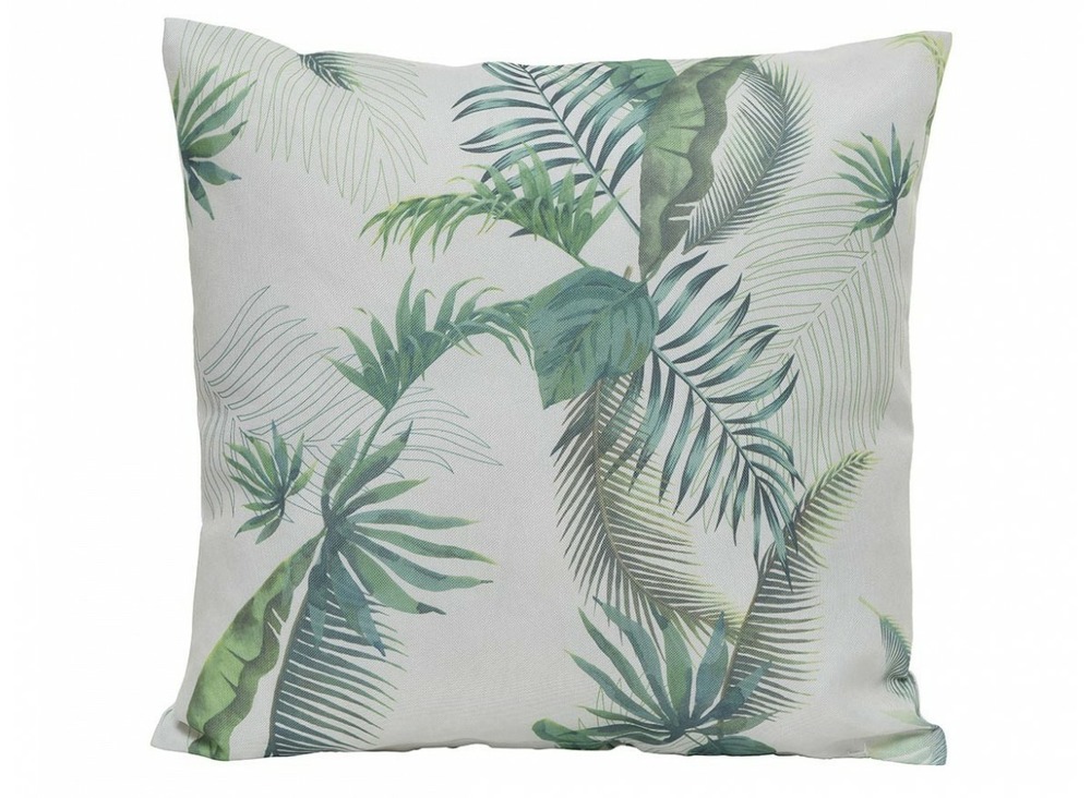 Coussin de jardin  motif feuilles de palmier - 45 x 45 x 15 cm