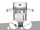 Barbecue à gaz  rogue xt 425 gris + brosse à grill + pince auto-verrouillable