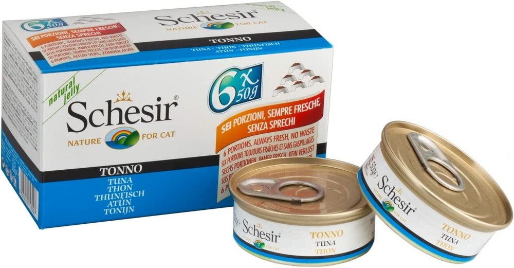 Pâtée en boîte chat 0.3kg p6 boîtes x 50 g thon / bar