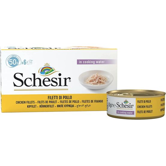 Pâtée en boîte chat 0.3kg 6 boîtes x 50 g filet poulet