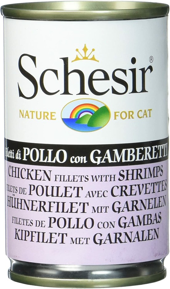 Pâtée en boîte chat 0.14kg poulet crevettes140g
