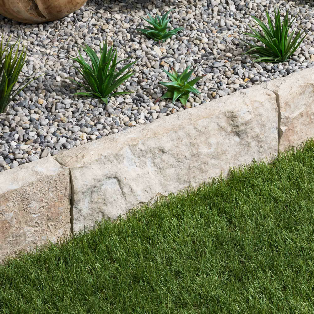 Bordure de jardin pierre saint laurent beige 50x15x7 cm (à l'unité) - ro'ma nature