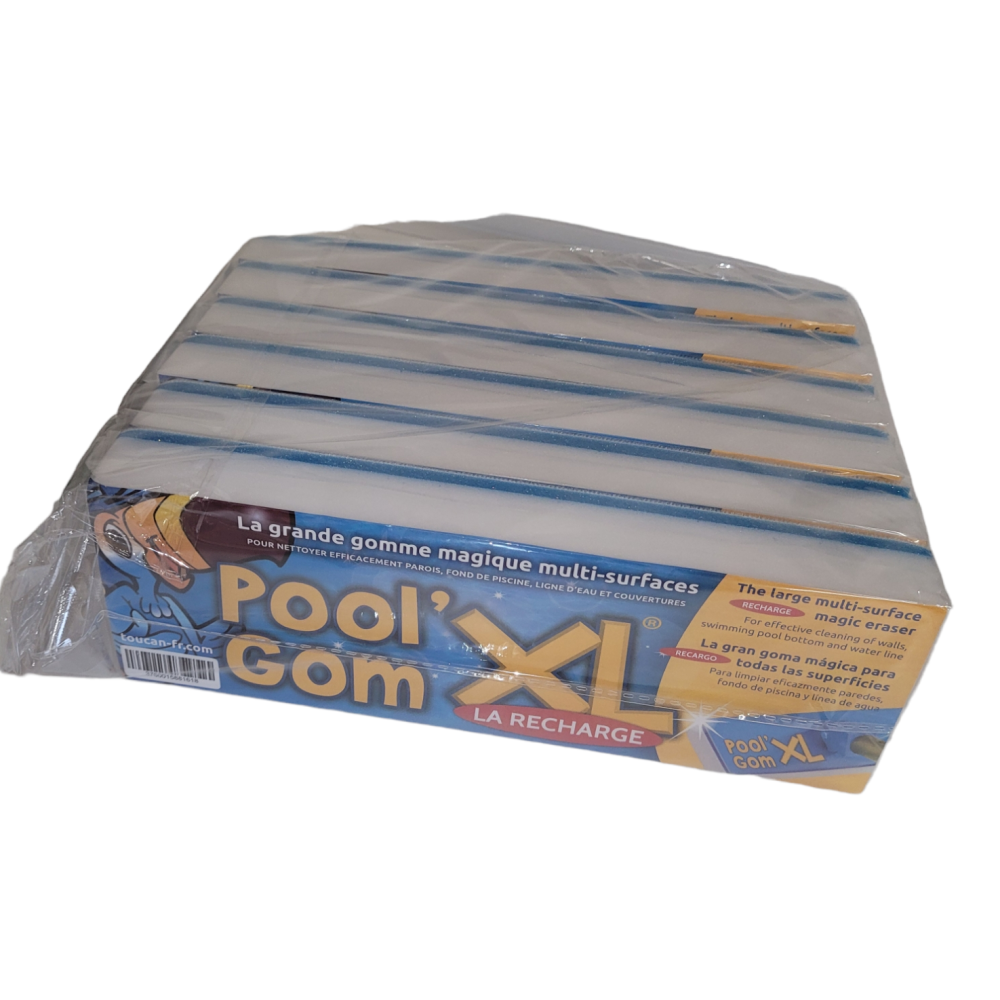 Lot de 6 recharges pour tête de balais - pool gom xl