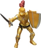 Figurine chevalier or en armure