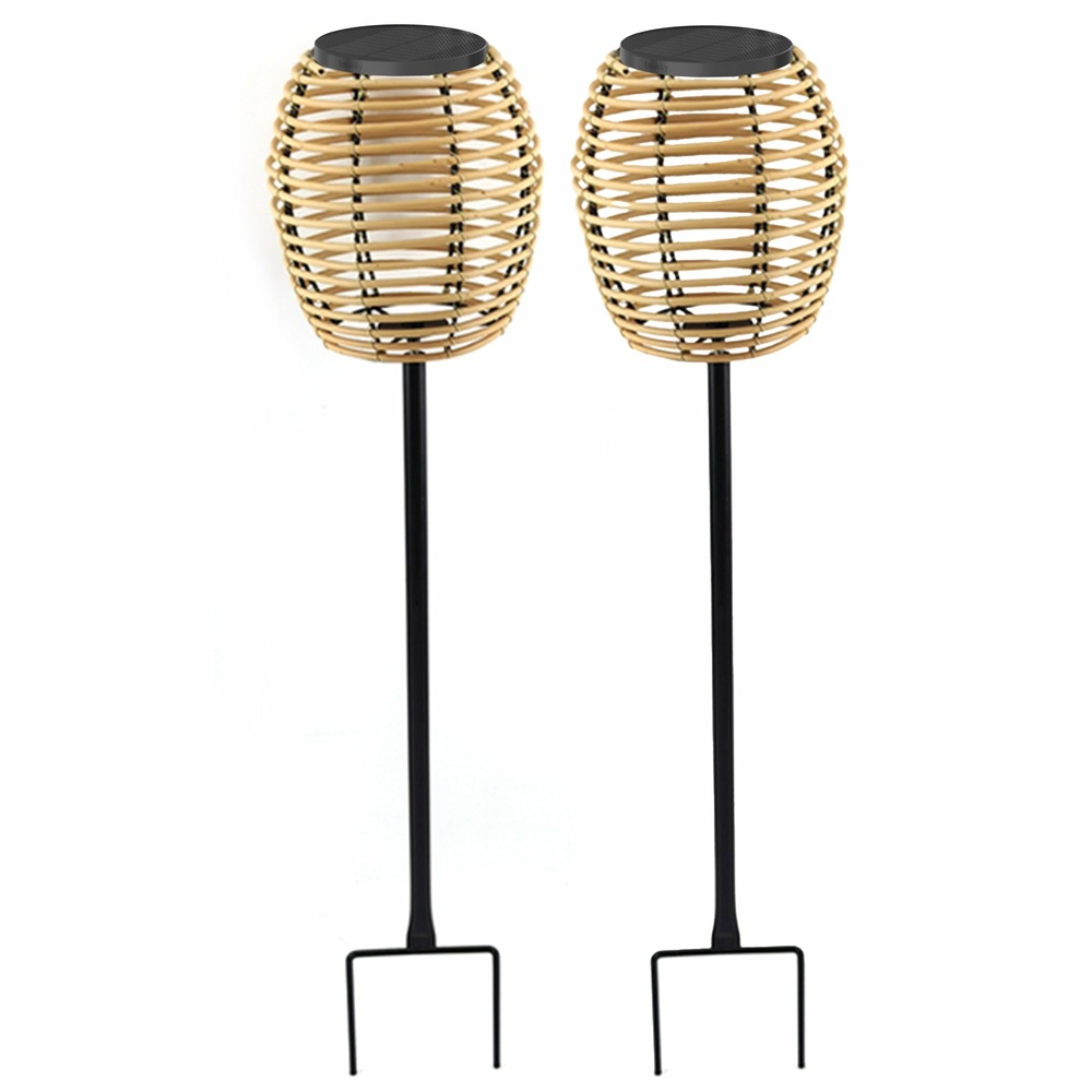 2 balises solaires puissant à piquer bavina h72cm