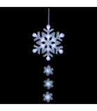 Flocons de neige à suspendre lumineux 16 led blanc froid  h 80 cm