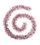 Guirlande de noël large 10 cm avec étoiles laser rose longueur 200 cm