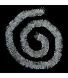 Guirlande de noël large 10 cm blanc froid irisé longueur 3 mètres