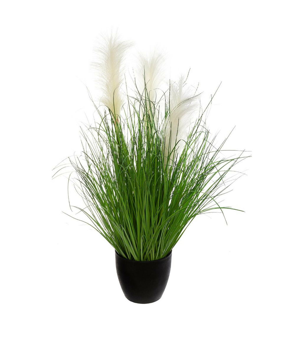 Plante artificielle ​​​​​​​bouquet herbes dans un pot h 70 cm