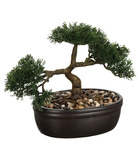 Plante artificielle bonsaï dans un pot en céramique h 23 cm