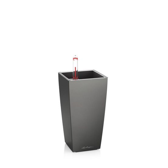 Pot de table mini-cubi - kit complet, anthracite métallisé 18 cm